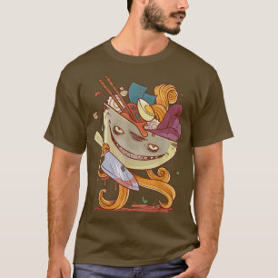 Vintage Ramen Bowl Monster Kaiju Japanner Noodle C T-shirt