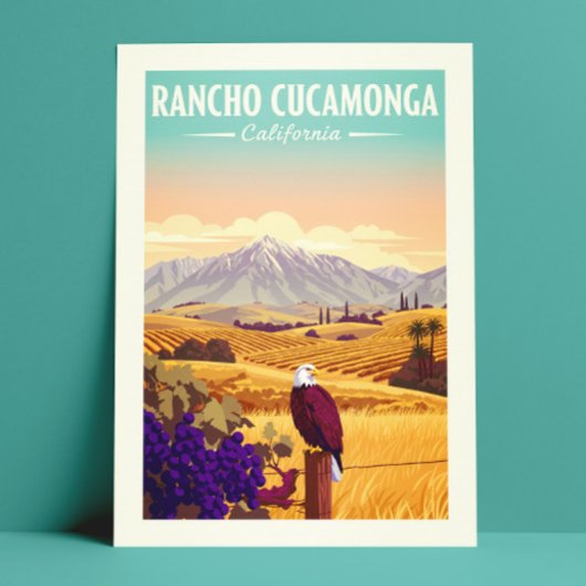 Vintage Rancho Cucamonga California Briefkaart