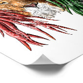 Vintage Rasta Reggae Lion Poster (Hoek)