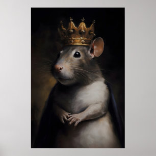 Vintage Rat King Poster, Kunstposterprint, Thuis Poster