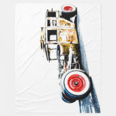 Vintage Rat Rod Surfer Hot Rod fleece deken (Voorkant)