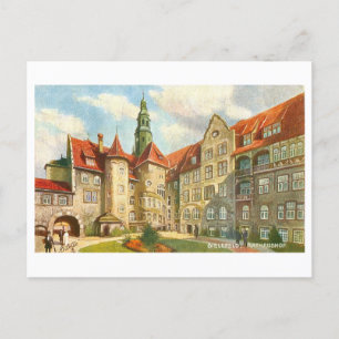 Vintage Rathaus Bielfeld Duitsland Briefkaart