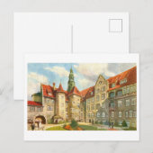 Vintage Rathaus Bielfeld Germany Briefkaart (Voorkant / Achterkant)