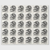 Vintage Rattlesnake Reptile Snake Sjabloon Cadeaupapier (Vlak)