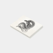 Vintage Rattlesnake Reptile Snake Sjabloon Post-it® Notes (Schuin)