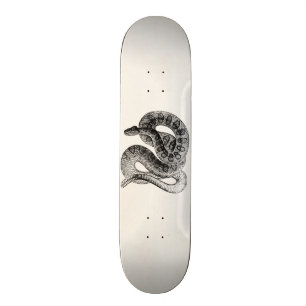 Vintage Rattlesnake Reptile Snake Sjabloon Skateboard