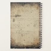 Vintage Raven Donkere Academische Script Planner (Achterkant)