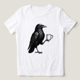 Vintage Raven Koffie Tri-Blend Shirt