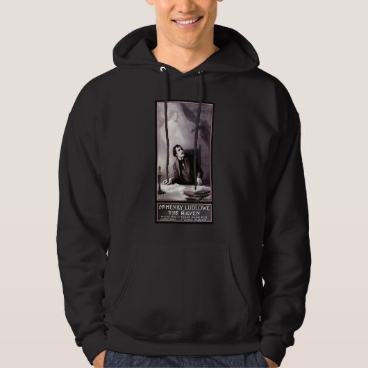 Vintage Raven Theatrical Hoodie (Voorkant)