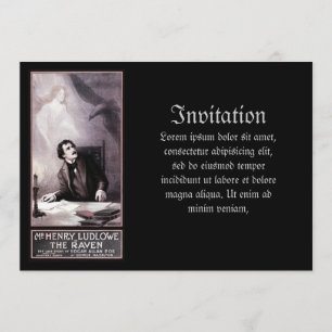 Vintage Raven Theatrical Kaart