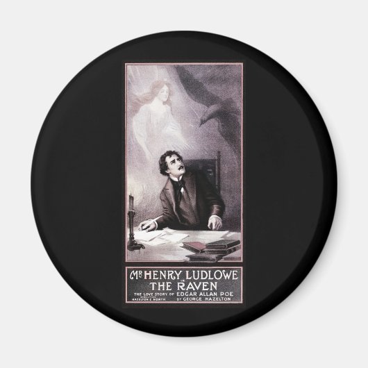 Vintage Raven Theatrical Magneet (Voorkant)