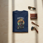 Vintage Rebel Biker Hond T-Shirt