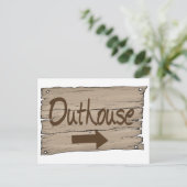 vintage recht buitenhuis briefkaart (Staand voorkant)