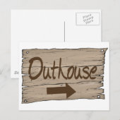 vintage recht buitenhuis briefkaart (Voorkant / Achterkant)