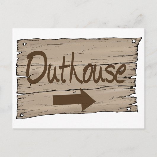 vintage recht buitenhuis briefkaart (Voorkant)