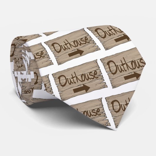 vintage recht buitenhuis stropdas (Opgerold)