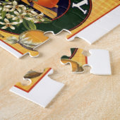 Vintage reclameetiketten legpuzzel (Zijkant)