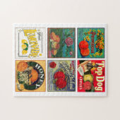 Vintage reclameetiketten legpuzzel (Horizontaal)