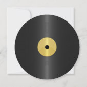 Vintage Record 50e Verjaardag Kaart (Achterkant)
