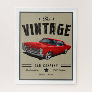 Vintage Red American GTO Legpuzzel