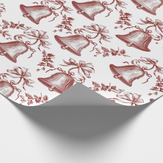 Vintage Red Christmas Cadeaupapier (Hoek)