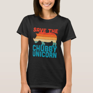 Vintage Red de Chubby Unicorns Animal Rhino Cons T-shirt