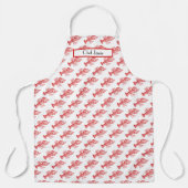 Vintage Red Lobster #1 Tekening Schort (Voorkant)