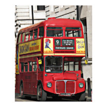 Vintage Red London Bus