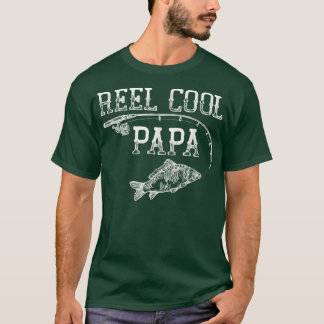 Vintage Reel Cool Papa Novelty Father Gift T-shirt