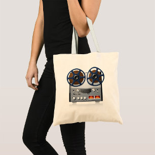 Vintage Reel-to-Reel Bandrecorder Audiophile Tote Bag
