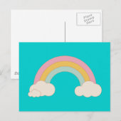 Vintage Regenboog Briefkaart (Voorkant / Achterkant)