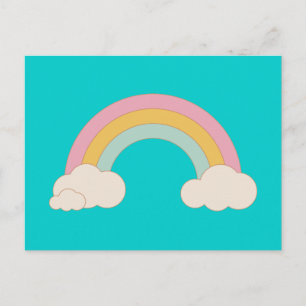 Vintage Regenboog Briefkaart