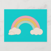 Vintage Regenboog Briefkaart (Voorkant)