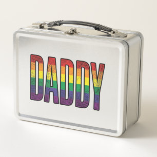 Vintage Regenboog Daddy Pride Typografie T-Shirt_1
