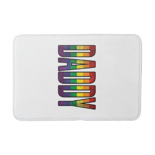 Vintage Regenboog Daddy Pride Typografie T-Shirt_1 Badmat
