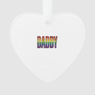 Vintage Regenboog Daddy Pride Typografie T-Shirt_1 Ornament