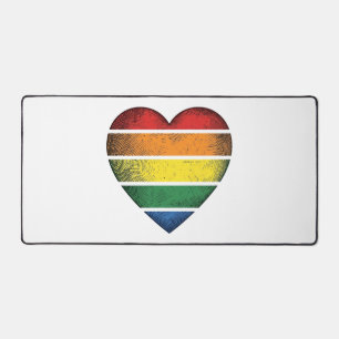 Vintage Regenboog Hart Pride Vector T-shirt Ontwer Bureaumat