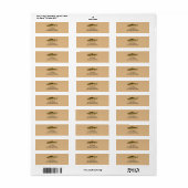 Vintage Regenboogforel Burlywood Labels (Full Sheet)