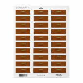 Vintage Regenboogforel Zadel Bruine Labels (Full Sheet)