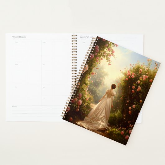 Vintage Regency Dame in Rozentuin Planner (Display)