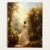 Vintage Regency Dame in Rozentuin Planner (Voorkant)