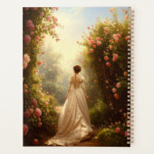 Vintage Regency Dame in Rozentuin Planner (Achterkant)