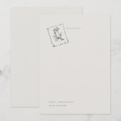 Vintage Regency Geïnspireerde Geperste Roos (Voorkant / Achterkant)