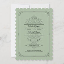 Vintage Regency Sage Green Wedding