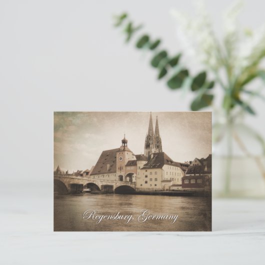 Vintage Regensburg, Briefkaart Duitsland (Staand voorkant)