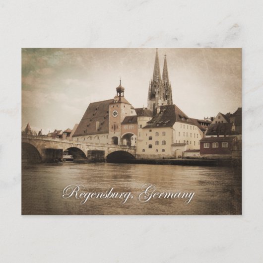 Vintage Regensburg, Briefkaart Duitsland (Voorkant)