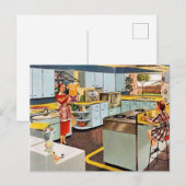 Vintage reinigingsbriefkaart voor spoeling briefkaart (Voorkant / Achterkant)