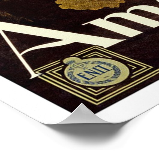 Vintage-reis, Amalfi Poster (Hoek)