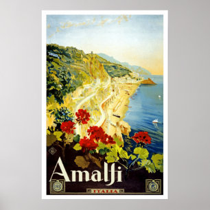 Vintage-reis, Amalfi Poster