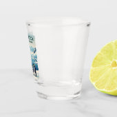 Vintage Reis Antarctica Natuur Landschap Retro Shot Glas (Rechts)